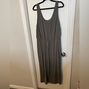 Express jumpsuit, more of an olive color with pockets size XL